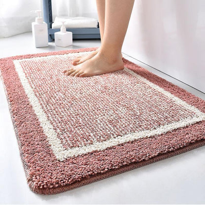 Rectangular Microfiber Bath Rug | 16-51 in | Soft & Absorbent | Skin-Friendly Microfiber | Brick by Brick