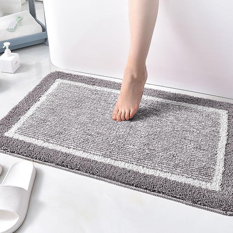 Rectangular Microfiber Bath Rug | 16-51 in | Soft & Absorbent | Skin-Friendly Microfiber | Brick by Brick