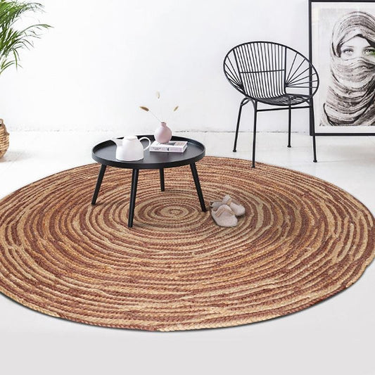 Vibrant Jute Floor Rug | 47-59 in | Large & Medium Sizes | Multiple Colors | Brick by Brick