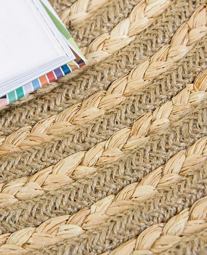 Small Round Hemp Rug | Dia 39 or 47 in | Cozy Burlywood | Durable Area Rug | Brick by Brick