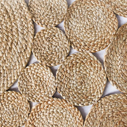 Rustic Hemp Area Rug | 47-60 in | Durable & Natural | Rectangle, Round, Leaf | Brick by Brick