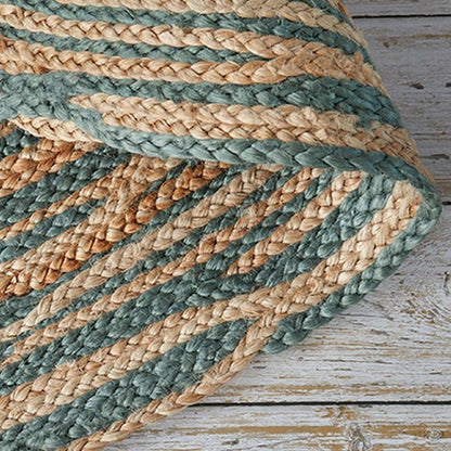 Vibrant Jute Floor Rug | 47-59 in | Large & Medium Sizes | Multiple Colors | Brick by Brick