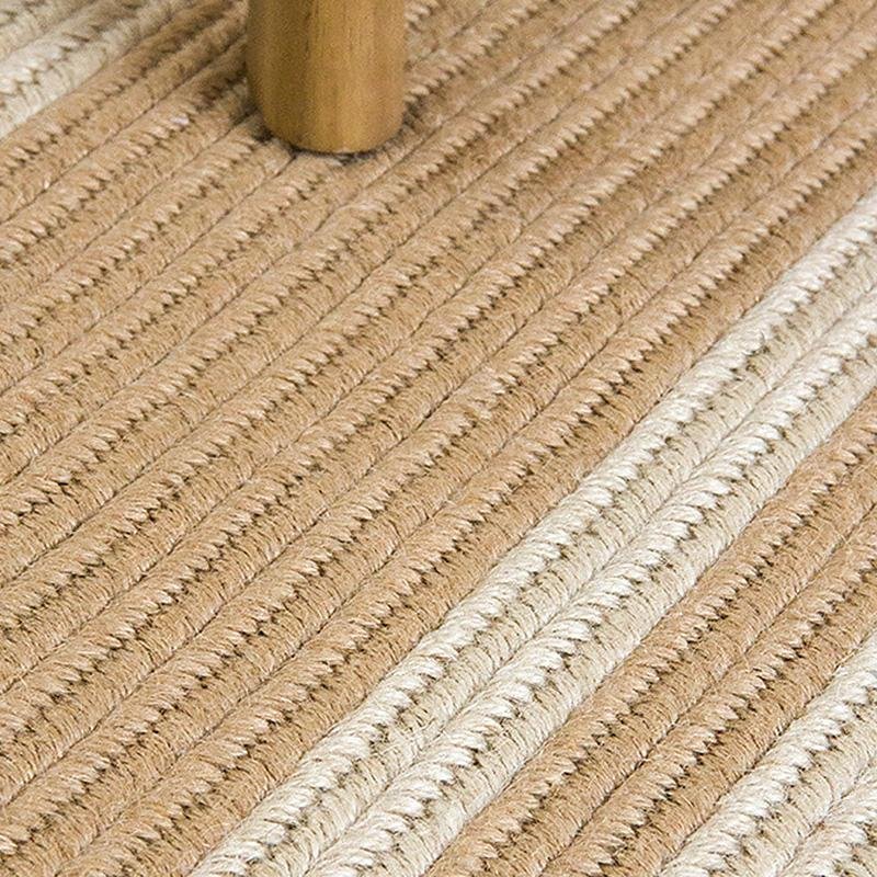 Jute Area Rug | Dia 39-47 in | Round, Oval & Rectangle | Durable Burlywood | Brick by Brick