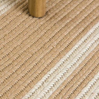 Jute Area Rug | Dia 39-47 in | Round, Oval & Rectangle | Durable Burlywood | Brick by Brick