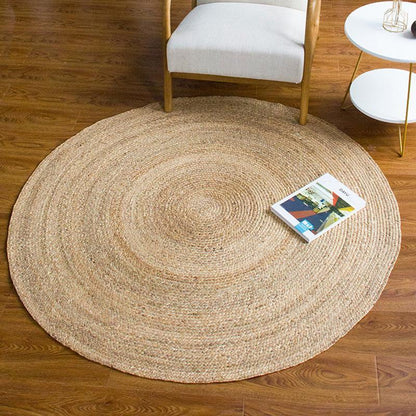 Seagrass Area Rug | Dia 39 & 40 in | Round & Rectangle | Natural Burlywood | Brick by Brick