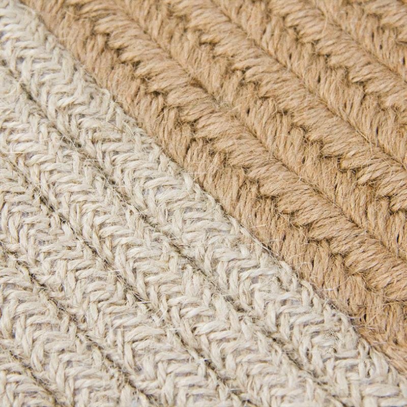 Jute Area Rug | Dia 39-47 in | Round, Oval & Rectangle | Durable Burlywood | Brick by Brick