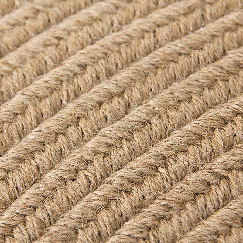 Jute Area Rug | Dia 39-47 in | Round, Oval & Rectangle | Durable Burlywood | Brick by Brick