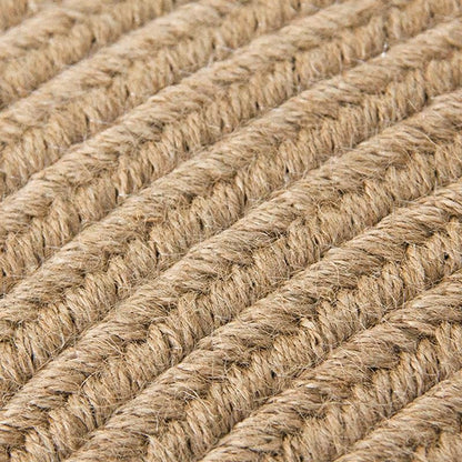 Jute Area Rug | Dia 39-47 in | Round, Oval & Rectangle | Durable Burlywood | Brick by Brick