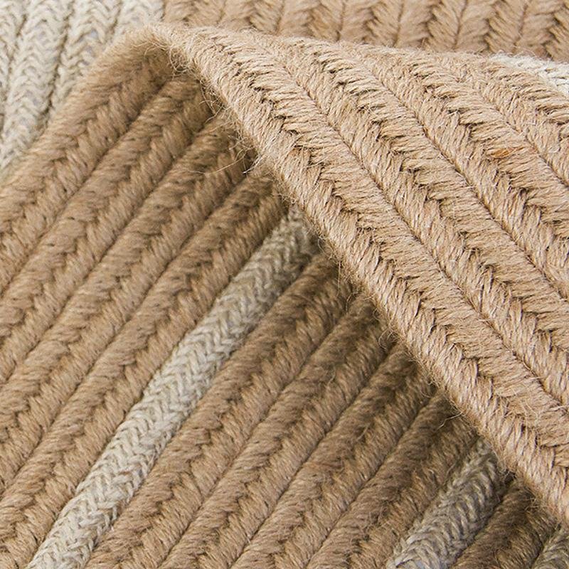Jute Area Rug | Dia 39-47 in | Round, Oval & Rectangle | Durable Burlywood | Brick by Brick