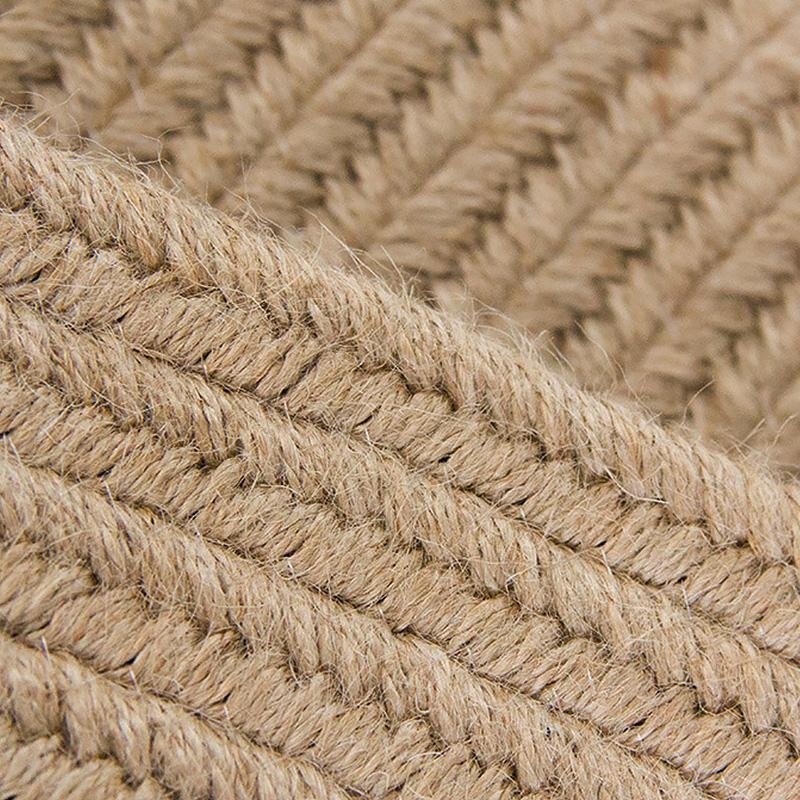 Jute Area Rug | Dia 39-47 in | Round, Oval & Rectangle | Durable Burlywood | Brick by Brick