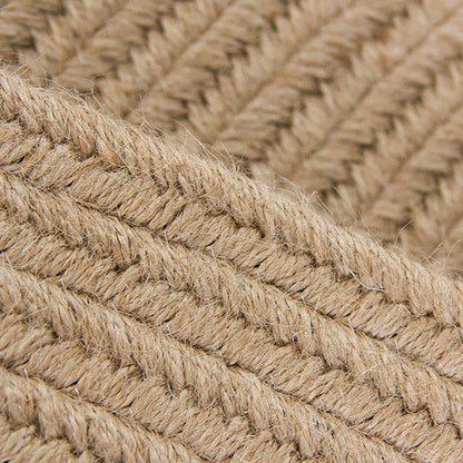 Jute Area Rug | Dia 39-47 in | Round, Oval & Rectangle | Durable Burlywood | Brick by Brick