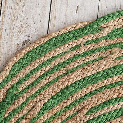 Vibrant Jute Floor Rug | 47-59 in | Large & Medium Sizes | Multiple Colors | Brick by Brick