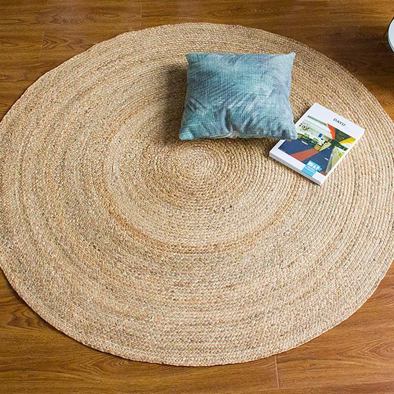 Seagrass Area Rug | Dia 39 & 40 in | Round & Rectangle | Natural Burlywood | Brick by Brick