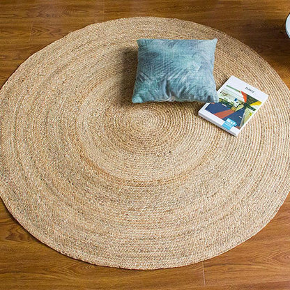 Seagrass Area Rug | Dia 39 & 40 in | Round & Rectangle | Natural Burlywood | Brick by Brick