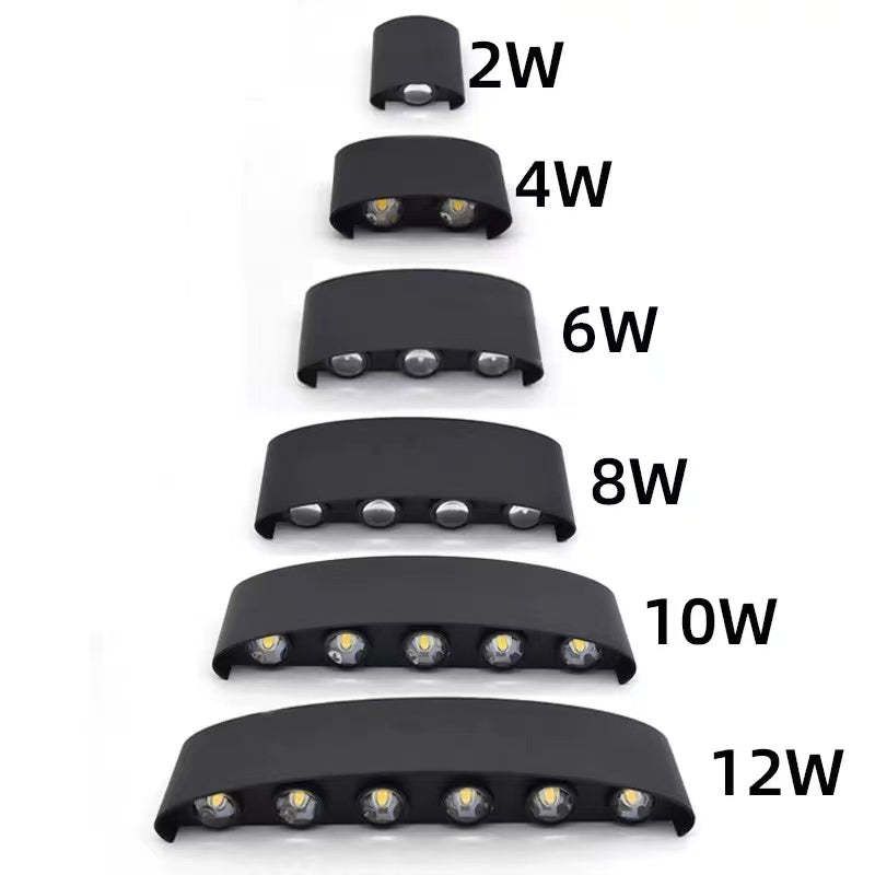 Waterproof RGB LED Wall Light | 3.15 x 3-12.4 in | Aluminum Outdoor & Indoor | Energy-Efficient | Brick by Brick