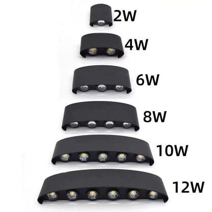 Waterproof RGB LED Wall Light | 3.15 x 3-12.4 in | Aluminum Outdoor & Indoor | Energy-Efficient | Brick by Brick