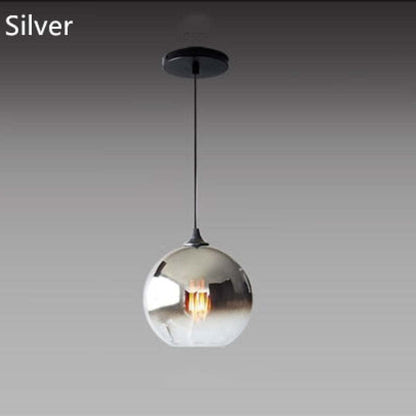 Modern Glass Globe Pendant Light | 5.9 - 15.8 in | Gradient Shade | Multiple Sizes & Finishes | LED | Brick by Brick