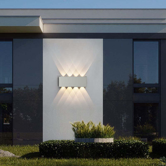 Waterproof RGB LED Wall Light | 3.15 x 3-12.4 in | Aluminum Outdoor & Indoor | Energy-Efficient | Brick by Brick