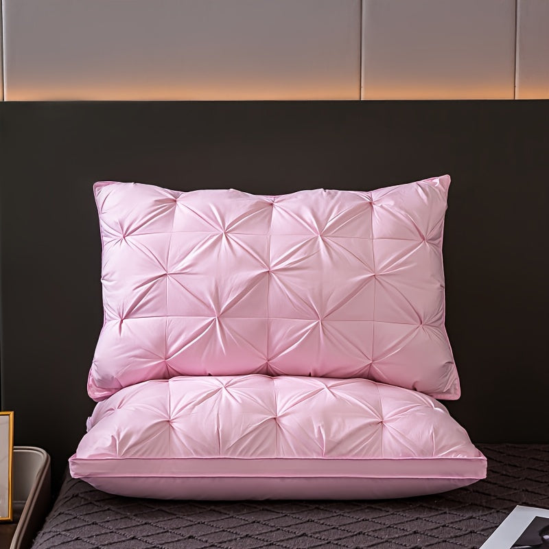 Luxury Hotel Pillow | Diamond-Quilted Memory Support | Neck Alignment and Comfort | Brick by Brick