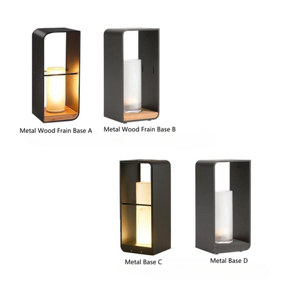 Orr Solar Outdoor Floor Lamp | 7.8 x 11 in / 18.9 in / 26.7 in | Cuboid Minimalist LED | IP65 Weatherproof | Brick by Brick