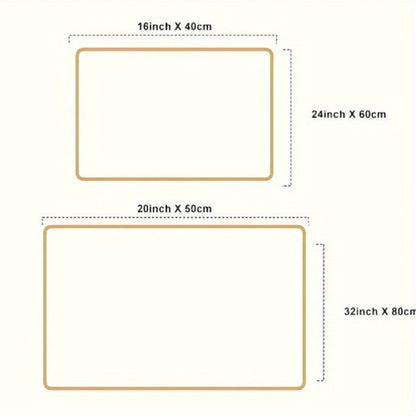 Modern Abstract Bath Mat | Soft Microfiber Absorbent | Quick-Dry | Non-Slip | Brick by Brick