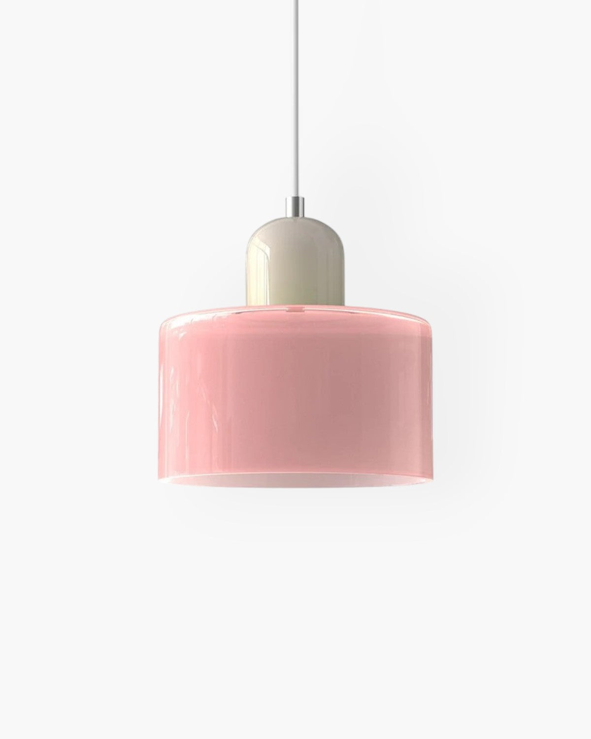 Formiva Pendant Light | Retro Modern Glass Shade | Ambient E26 Lighting | Hardwired Ceiling Fixture