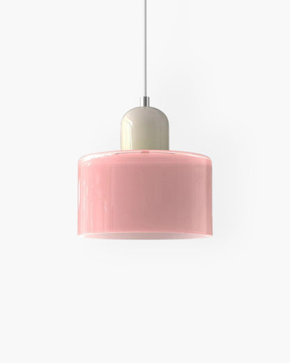 Formiva Pendant Light | Retro Modern Glass Shade | Ambient E26 Lighting | Hardwired Ceiling Fixture