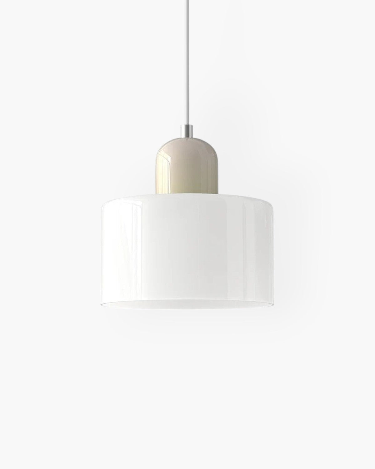 Formiva Pendant Light | Retro Modern Glass Shade | Ambient E26 Lighting | Hardwired Ceiling Fixture