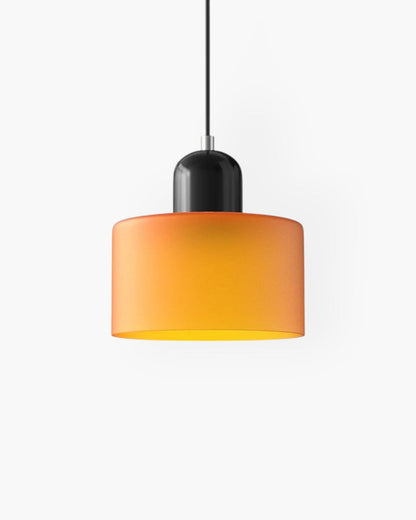 Formiva Pendant Light | Retro Modern Glass Shade | Ambient E26 Lighting | Hardwired Ceiling Fixture