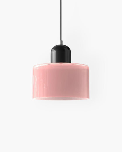 Formiva Pendant Light | Retro Modern Glass Shade | Ambient E26 Lighting | Hardwired Ceiling Fixture