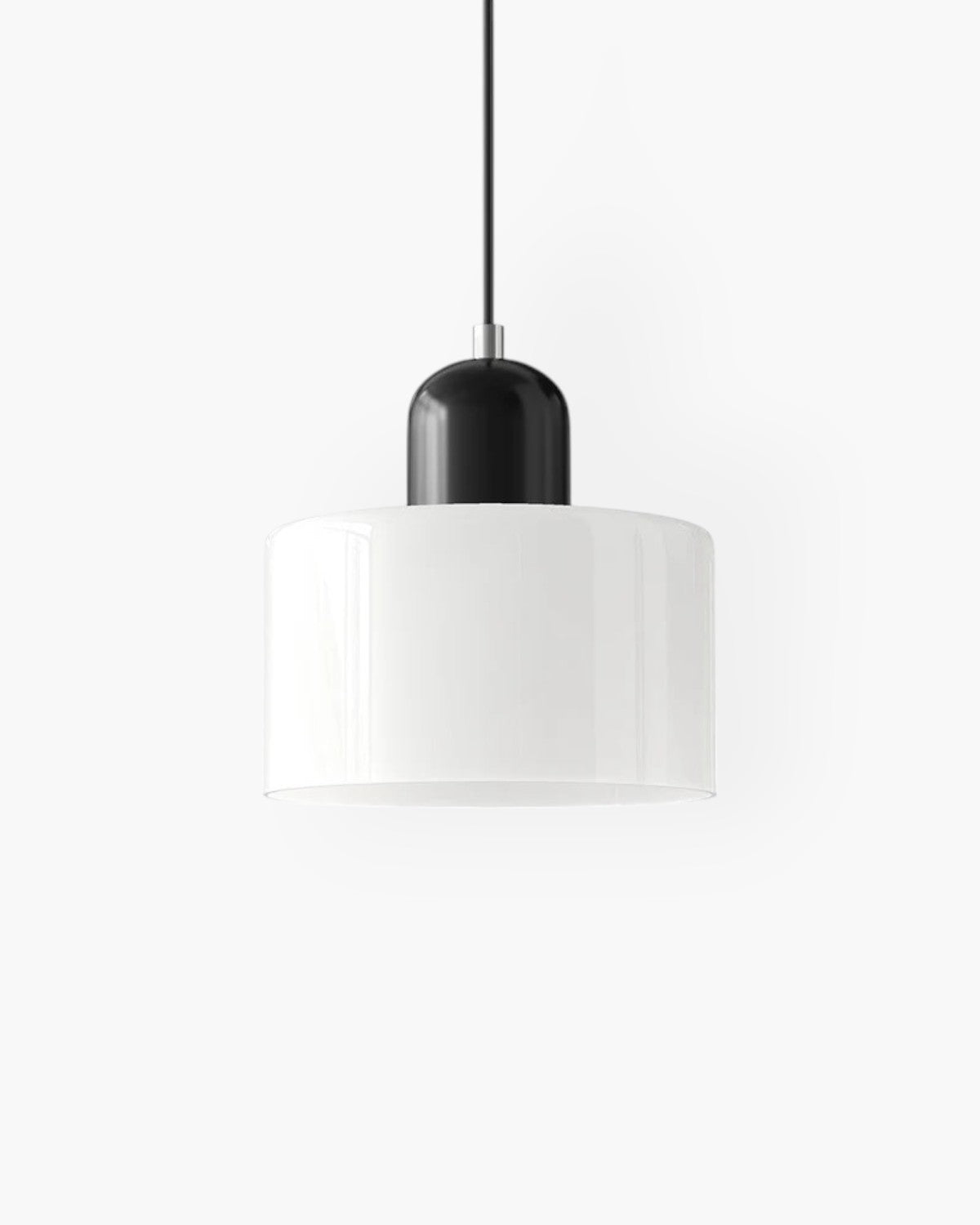 Formiva Pendant Light | Retro Modern Glass Shade | Ambient E26 Lighting | Hardwired Ceiling Fixture