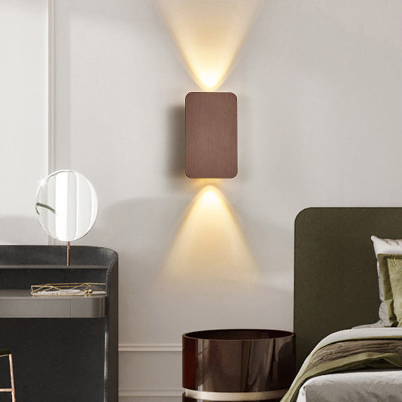 Modern Square Wall Sconce | 7.9 in × 2.4 in | LED Metal & Acrylic Indoor Lamp | Bedroom & Living Room | Brick by Brick