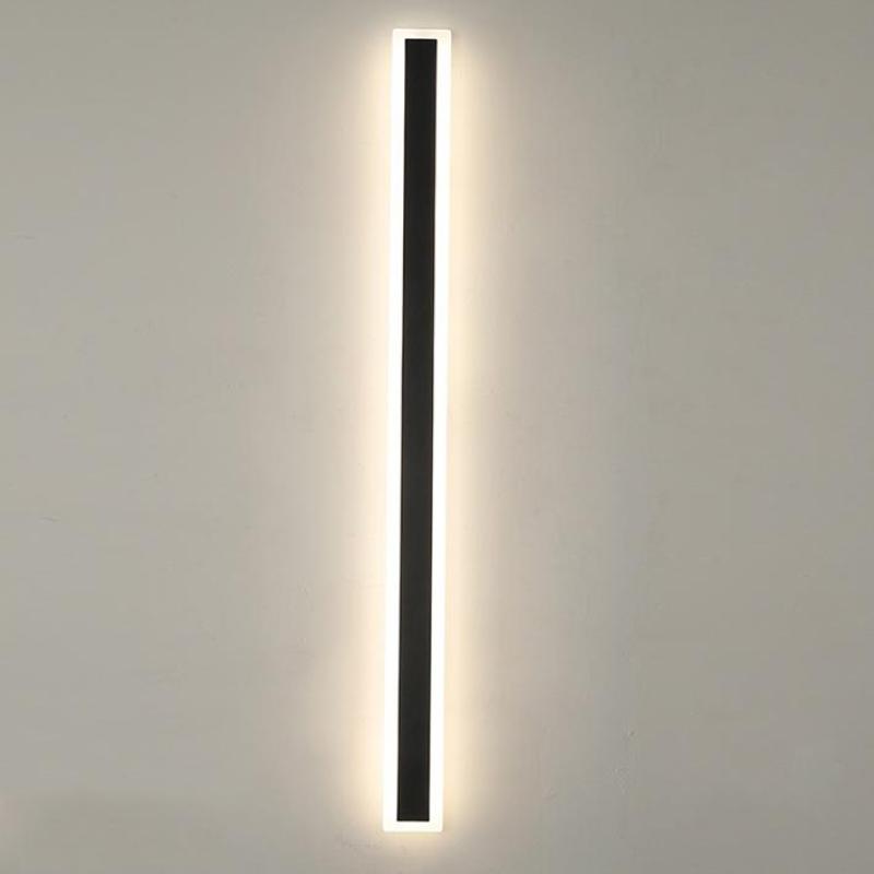 Linear Outdoor Wall Light | 3.1 x 11.8 - 78.7 in | Dark Steel Finish | Edge Modern Glow | Warm or Cool LED | Brick by Brick
