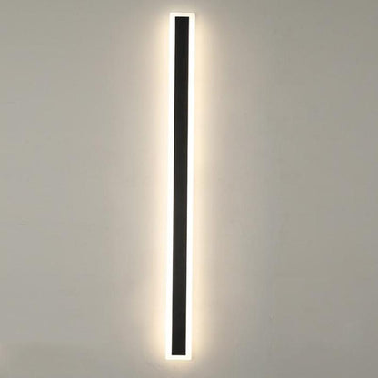 Linear Outdoor Wall Light | 3.1 x 11.8 - 78.7 in | Dark Steel Finish | Edge Modern Glow | Warm or Cool LED | Brick by Brick