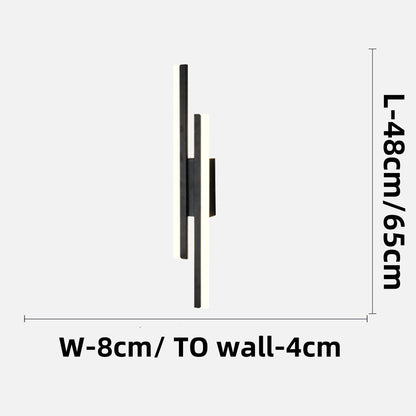 Acrylic LED Wall Light | Living Room | Metal-Acrylic | 18.9" Fixture | Brick by Brick
