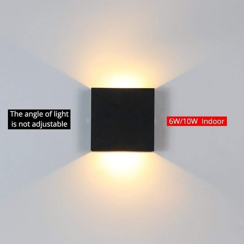 Adjustable Square LED Outdoor Wall Light | H3.9 in | Orr Style | 6-10W | Multiple Colour & Temp Options | Brick by Brick
