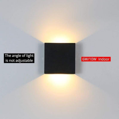 Adjustable Square LED Outdoor Wall Light | H3.9 in | Orr Style | 6-10W | Multiple Colour & Temp Options | Brick by Brick