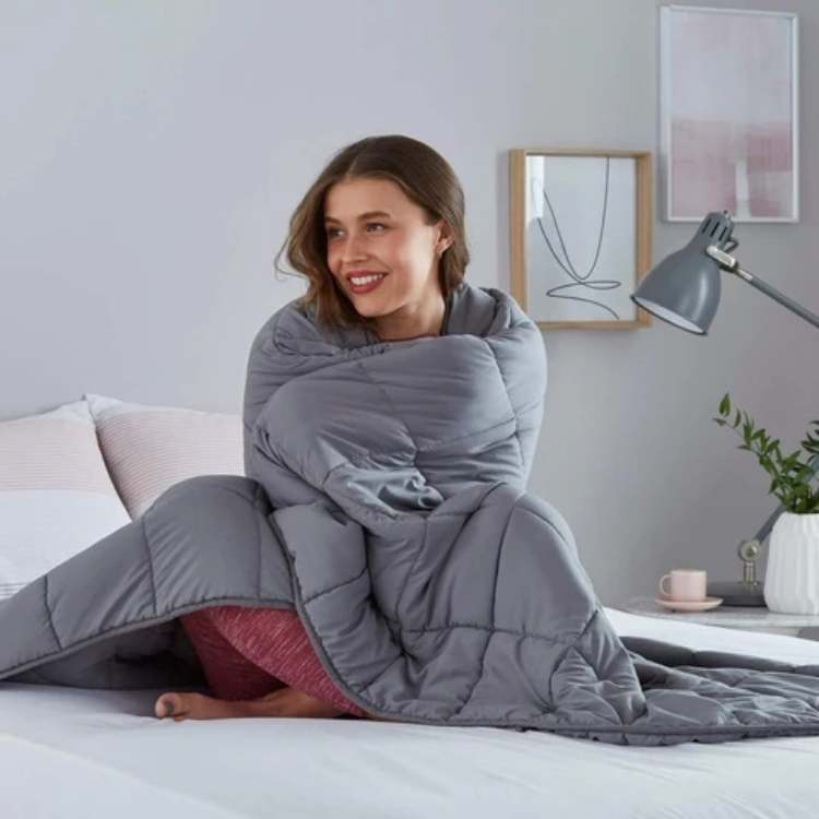 Weighted Blanket | Relaxing Sleep Aid | Anxiety & Stress Support | Cozy Soft Design | Brick by Brick