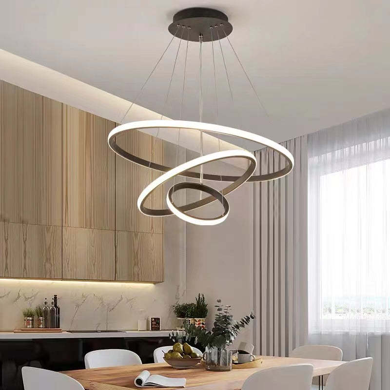 Modern Ring Pendant Light | 7.9 - 15.8 in | Metal & Silicon | Dimmable | Indoor | Brick by Brick