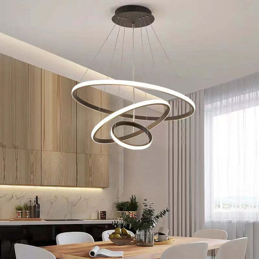 Modern Ring Pendant Light | 7.9 - 15.8 in | Metal & Silicon | Dimmable | Indoor | Brick by Brick