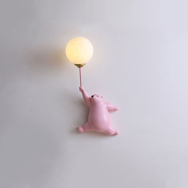 Bear Balloon Ceiling Light | 6.7 x 14.2 in | LED Kids Flush Mount | 3 Colors | Brick by Brick