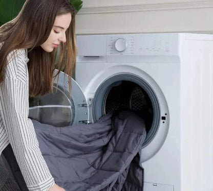 Weighted Blanket | 47 - 79 in | Therapeutic Calm Sleep Aid | Premium Fabric and Glass Beads | Brick by Brick