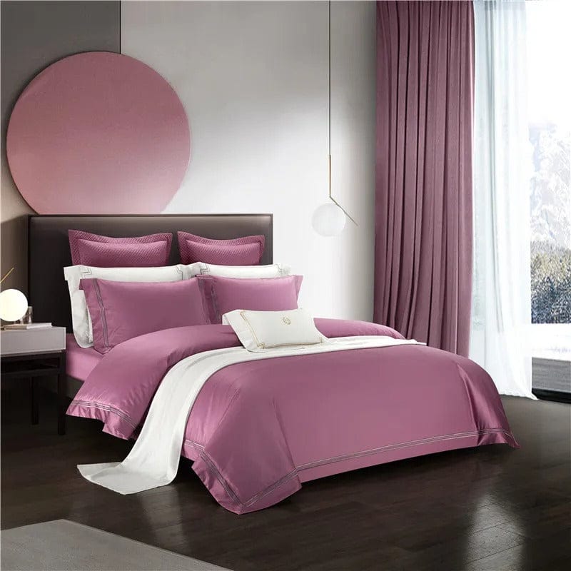 Egyptian Cotton Duvet Set | 78.7 or 86.6 in | Soft Pink Bedding | Luxury Comfort with Elegant Design | Brick by Brick