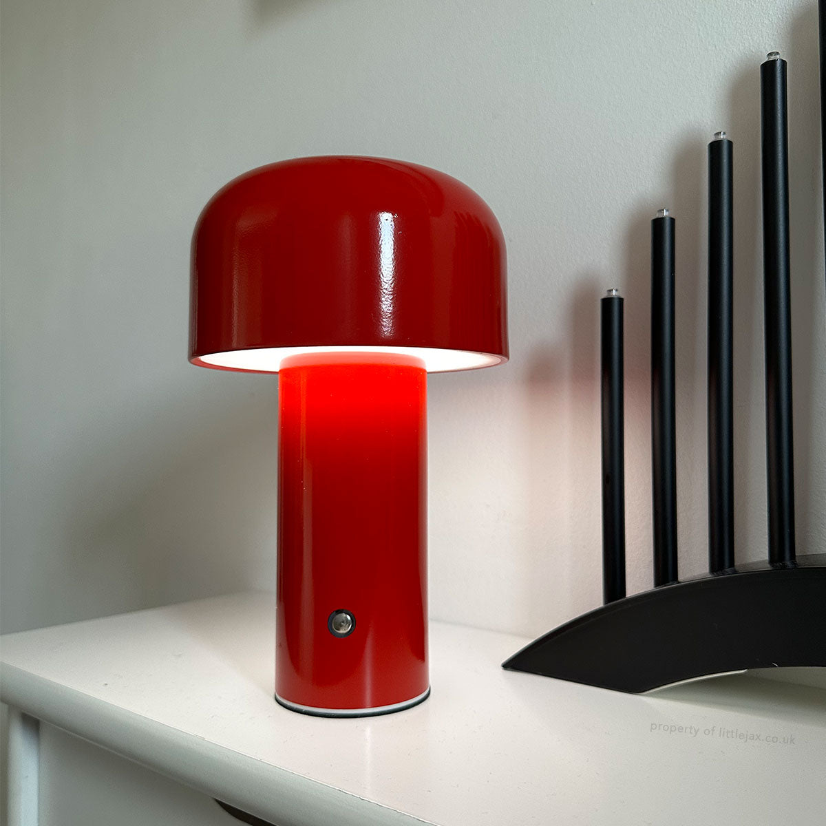 Wireless Mushroom Table Lamp | USB-C Rechargeable | 3 Brightness Levels | 8" Modern LED Light