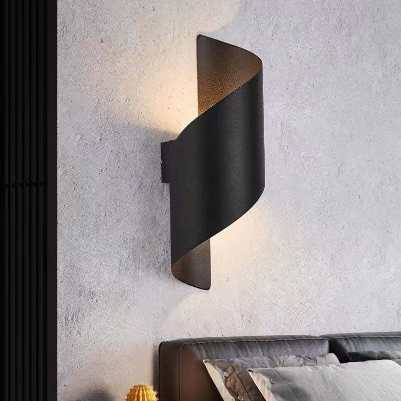 Conch-Shape Outdoor Wall Lamp | Small 9 x 3.1 in or Large 11 x 3.9 in | Orr Modern | Metal / Acrylic | Brick by Brick