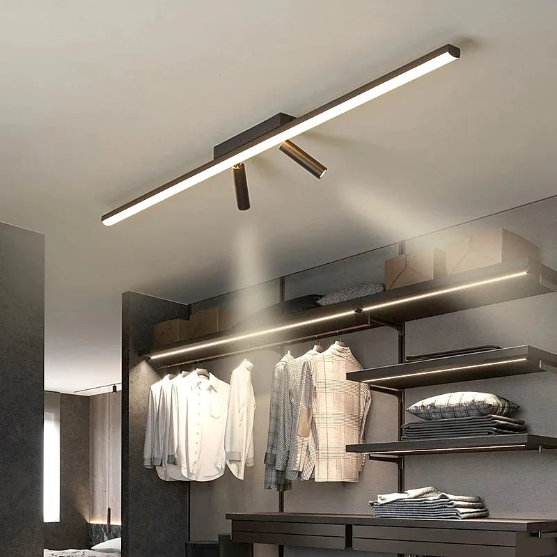 Haney Nordic Track Spotlight LED Ceiling Lamp | 31–39 in | Modular Ceiling Lamp | 3-Color Switchable | Brick by Brick