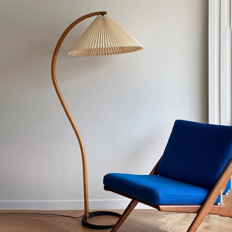 Modern Fabric Shade LED Floor Lamp | `12.6 x 20.5 x 59 in  | 12W Energy-Efficient Lighting | Brick by Brick