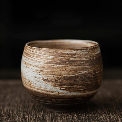 Rustic Ceramic Espresso Cups | 3oz Stoneware with Earth-Toned Glaze | Microwave & Dishwasher Safe