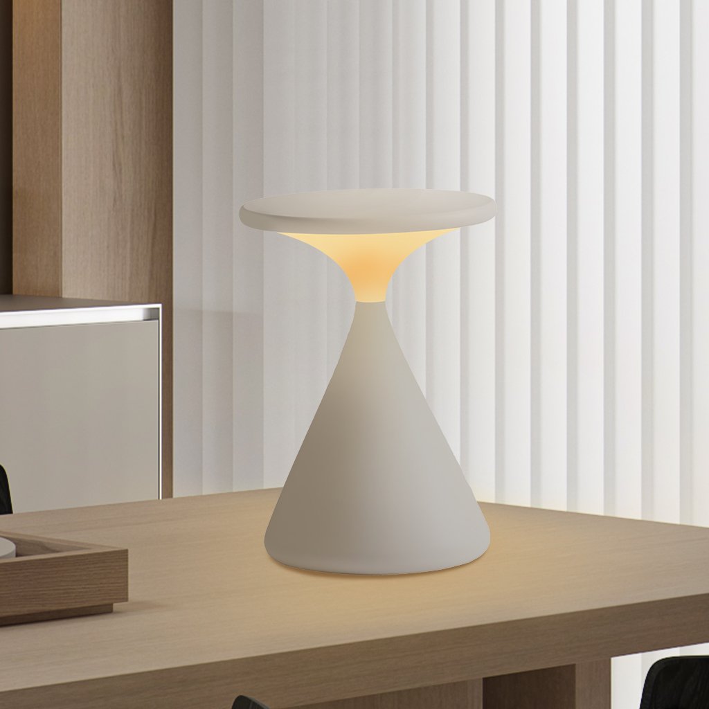 Rechargeable LED Table Lamp | 100h Runtime | Warm White Light | Minimalist & Touch-Dimmable