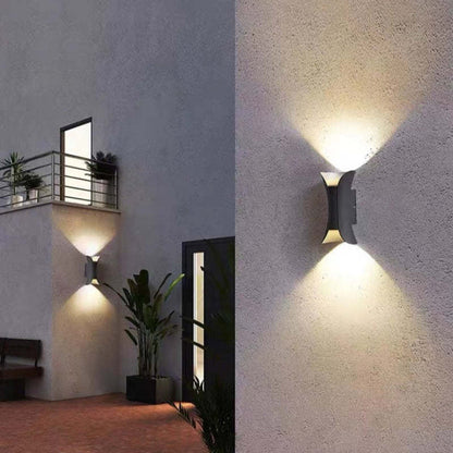 Waterproof LED Wall Lamp | 7.9–11.8 x 3.9–4.7 in | Aluminum & Glass | IP65 Rated Modern Outdoor Lighting | Brick by Brick